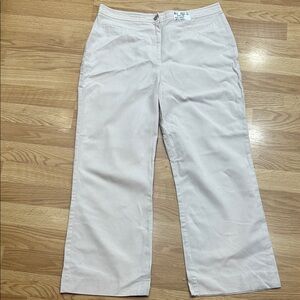 B2.    cleo Women’s Pale Beige Wide-Leg Jeans